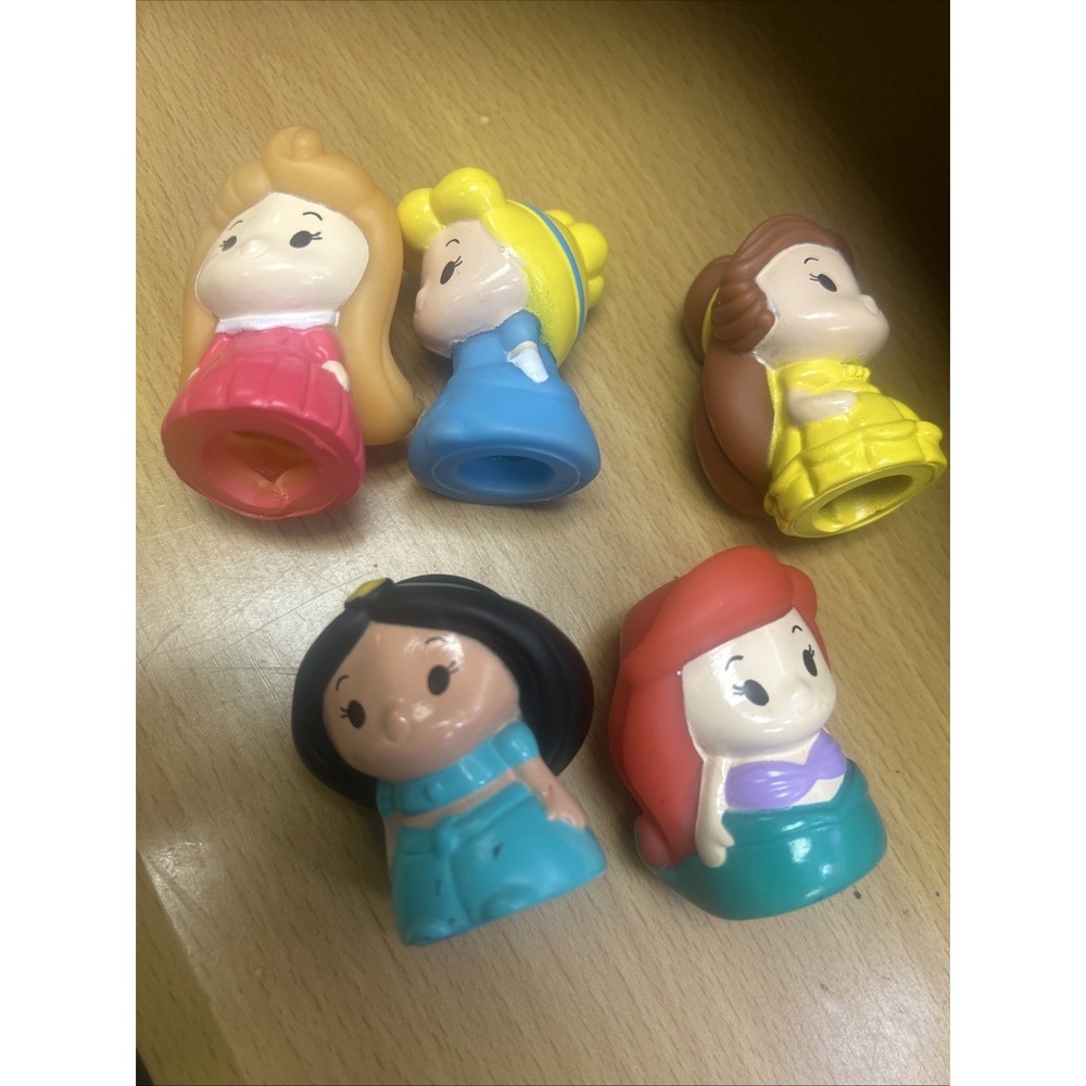 Fisher Price Little People & Finger Puppet Disney Princess Lot of 5 Ty53